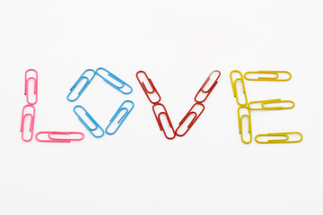 colorful paper clips