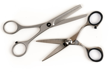 Haare schneiden Schere