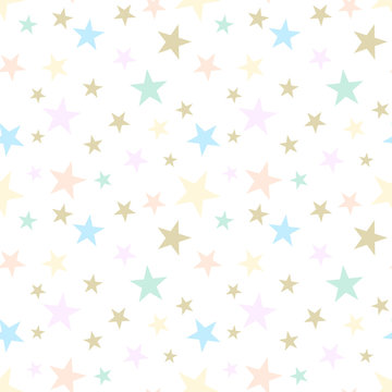 Abstract seamless pattern with stars

