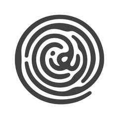 black ID fingerprint