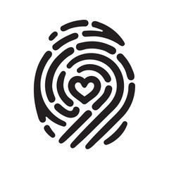 Heart finger print