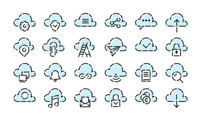 Cloud Icon set