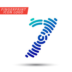 fingerprint font logo icon