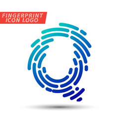 fingerprint font logo icon