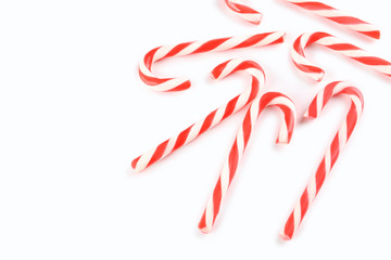 Christmas candy can isolated on a white