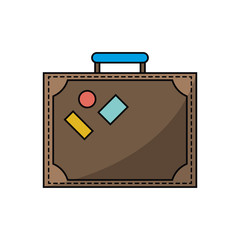 Fototapeta na wymiar Baggage icon. travel trip vacation and tourism theme. Isolated design. Vector illustration
