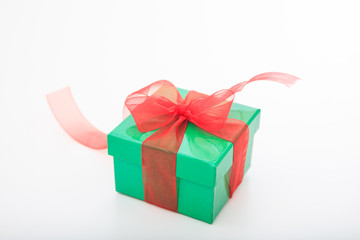Gift box on white background