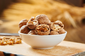 Walnuts in bowl