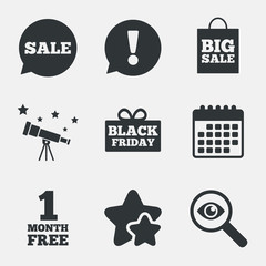 Sale speech bubble icon. Black friday symbol.