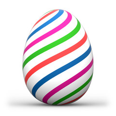 Osterei bunt spirale