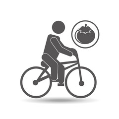 man silhouette riding bike design vector illustration eps 10