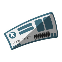 flight ticket isolated icon vector illustration design