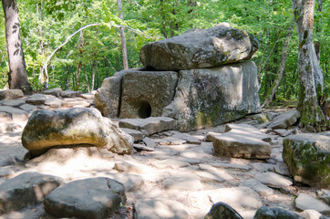 Dolmen in the Zhane river valley, Russia