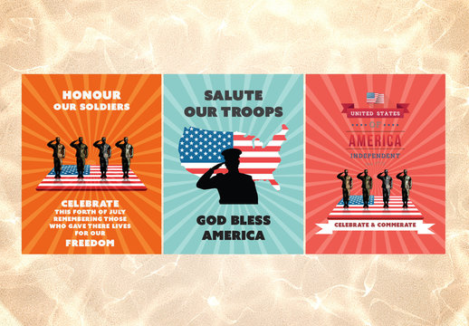 American Posters Set