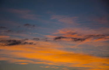 the multi-colored sky