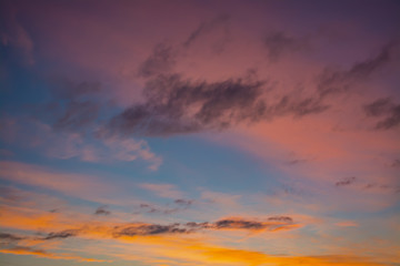 the multi-colored sky