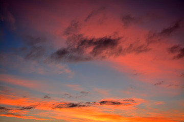 the multi-colored sky