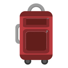 suitcase travel isolated icon vector illustration design