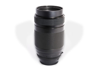 Dslr lens optical isolated on white