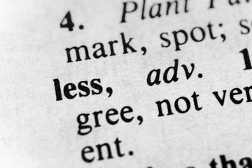 Less