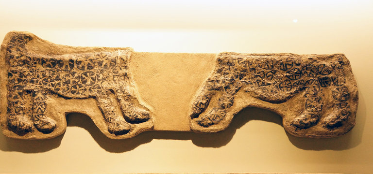Leopard reliefs from Catalhoyuk