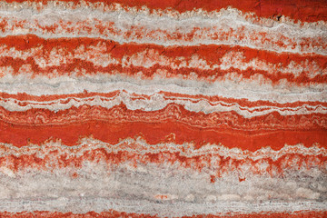 Underground multicolor fragment of wall in potassium salt mine w