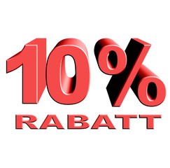 10 Prozent Rabatt