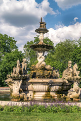 Fototapeta premium Bronx zoo center entrance. It is the largest metropolitan zoo in the United States and among the largest in the world.