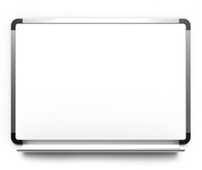 Whiteboard Clipchart Pinwand leer.