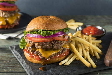 Homemade Cheese Smash Burger