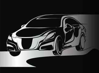 Monochrome concept car