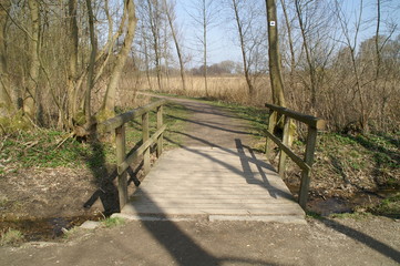 kleine Holzbrücke von vorne