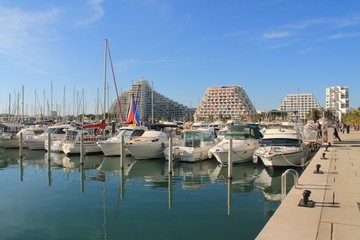 
The marina of la Grande Motte, France

