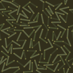 Abstract vector seamless pattern. Lines and dots.