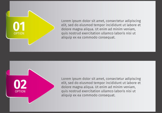 Colorful Arrow Options Infographic Modern Step-by-Step Template