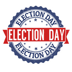 Election Day stamp or sign