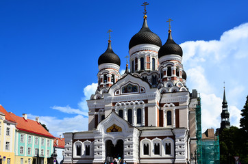 Fototapeta na wymiar cathédrale orthodoxe de Tallinn