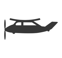 airplane vehicle flying isolated icon vector illustration design