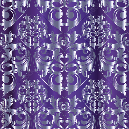 Download "Damask seamless pattern.Love hearts pattern.Baroque ...