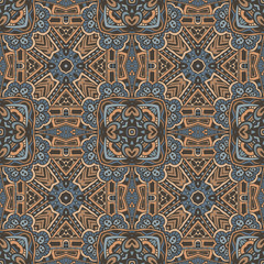 Abstract seamless  mosaic pattern  tiled motif