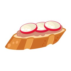 Sushi food vector isolated