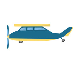 airplane vehicle flying isolated icon vector illustration design