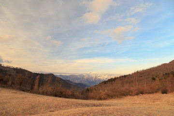 cloudy sky on italian mountains