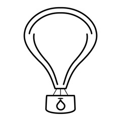 balloon air hot flying vector illustration design