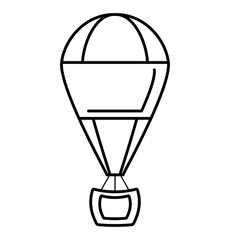 Obraz premium balloon air hot flying vector illustration design