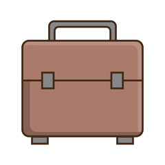 suitcase travel isolated icon vector illustration design