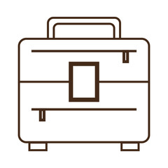 suitcase travel isolated icon vector illustration design