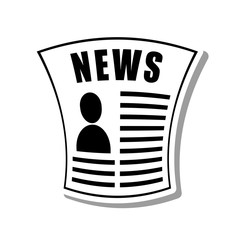 news paper information isolated icon vector illustration design