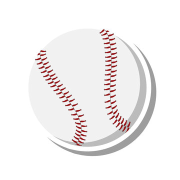 baseball ball sport isolated icon vector illustration design