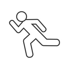 athlete running silhouette isolated icon vector illustration design